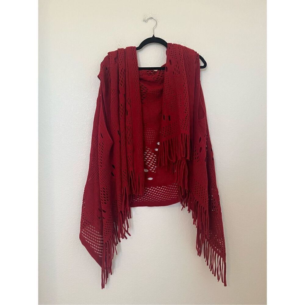 Women's Lightweight Hollow Out Pashmina Tassel Hem Multifunction Shawl NEW